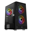 Boîtier aerocool pgs graphite-g-bk-v2 frgb