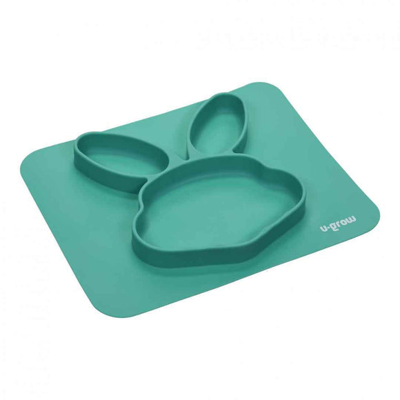 Assiette compartimentée en silicone, c'est à dire