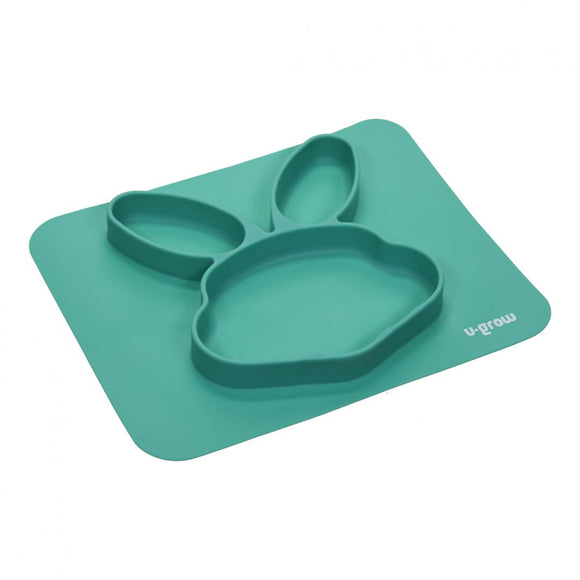 Assiette compartimentée en silicone, c'est à dire
