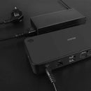 Lindy DST-Pro Universal, USB-C and Type A Hybrid Laptop Docking Station - 4K HDMI, 2x4K (DP or HDMI)