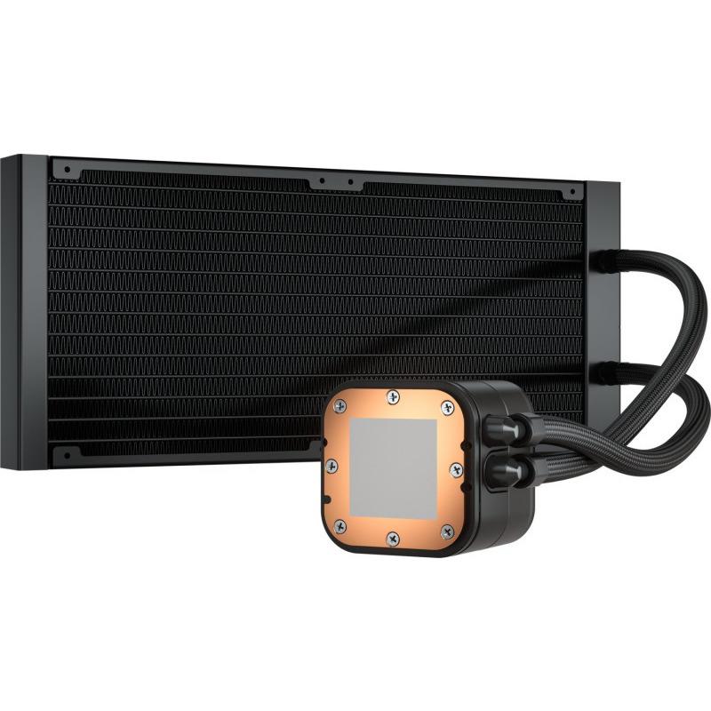Refroidisseur Corsair « iCUE H115i RGB ELITE », boîtier universel, refroidissement liquide, ventilateur 140 mm x 2, 1 600 tr/min, éclairage RGB, « CW-9060059-WW » (timbre vert 2,00 lei)