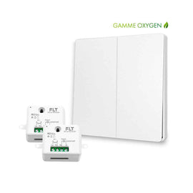 Kit interrupteur sans fil et sans pile - Bouton Double Allumage - OXYGEN 12
