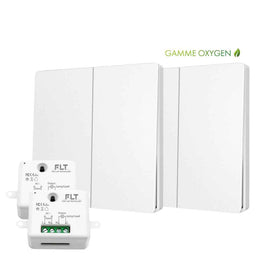 Kit interrupteur sans fil et sans pile - Bouton Double Allumage - OXYGEN 22