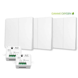 Kit interrupteur sans fil et sans pile - Bouton Double Allumage - OXYGEN 32