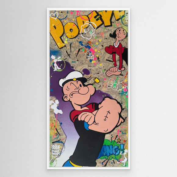 Popeye & Olive Pop Art impression de l'œuvre originale de Vincent STREIFF