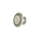Bouton de meuble CERUSE, Finition zamak blanc argenté