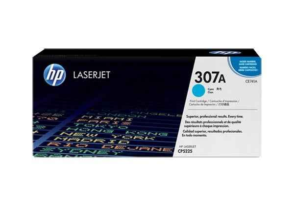 Cartouche de toner HP Color LaserJet CE741A d'origine cyan, capacité standard 7 300 pages, 1 paquet