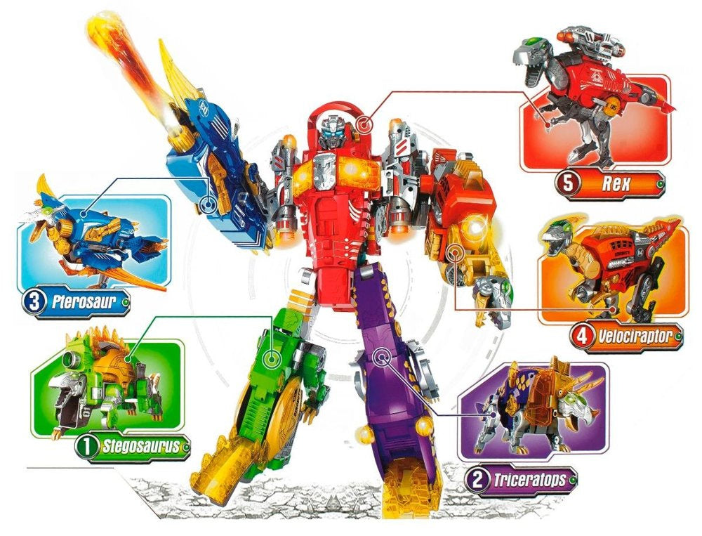 Fusil de chasse dinosaure 2 en 1 dinobots avec bouclier ptérosaure bleu