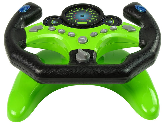Steering Wheel Kit Keys Sound Lights Green