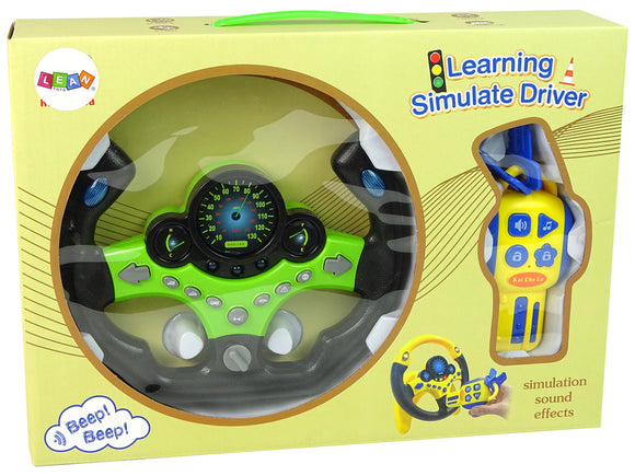 Steering Wheel Kit Keys Sound Lights Green