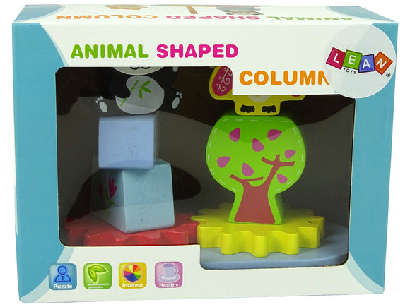 Trieur d'animaux en bois hibou panda engrenages