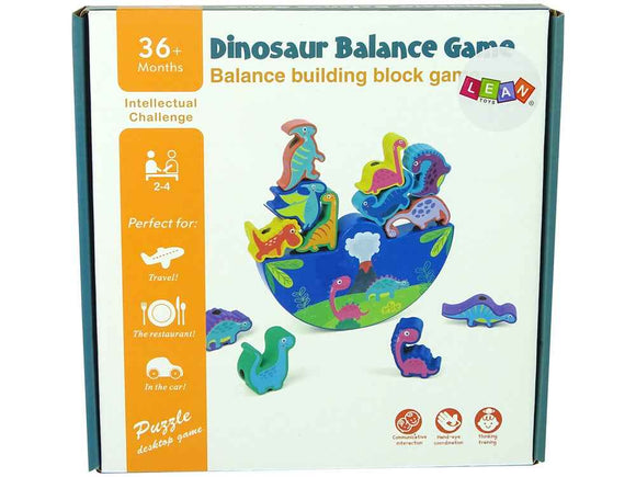 Jeu d'équilibre en bois pour dinosaures Jeu d'arcade pour dinosaures