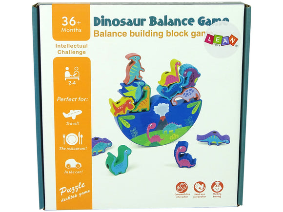 Jeu d'équilibre en bois pour dinosaures Jeu d'arcade pour dinosaures
