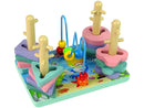 Wooden Bricks Sorter Sea World Educational Beads-3