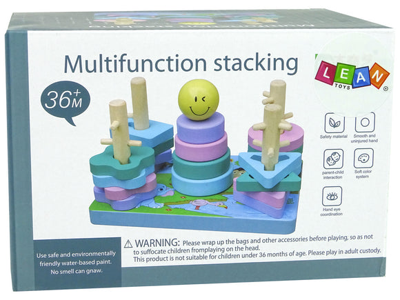 Wooden Bricks Sorter Sea World Educational Beads