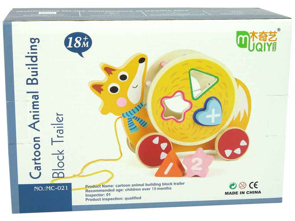 Trieur de blocs de bois à roulettes pour renard à tirer