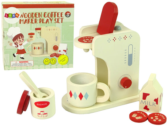 Accessoires de cafetière en bois pour la cuisine et les enfants