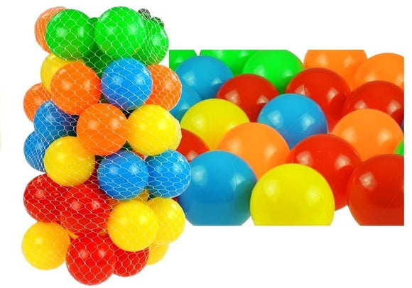 50 Plastic Balls Set Indoor Outdoor Activity Pool