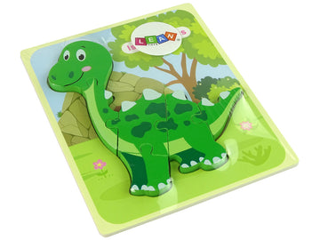 Puzzle dinosaure vert Isanosaurus en bois