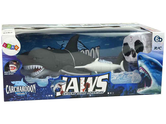 Infrared Remote Controlled Black Shark Moves Tail Water