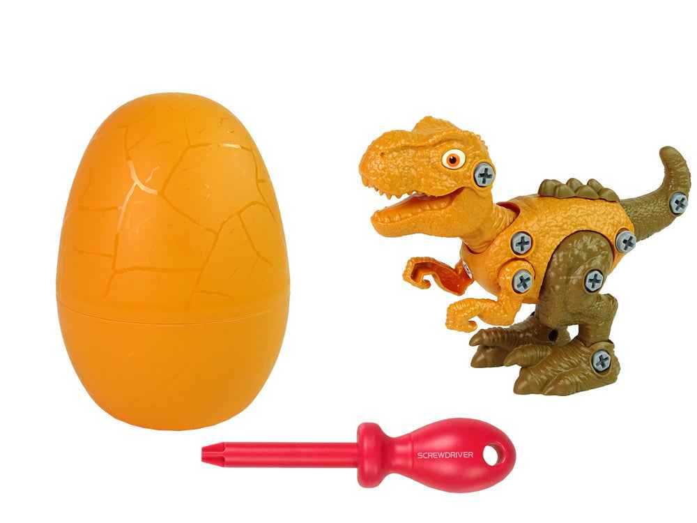 Ensemble de tournevis DIY Dinosaure Tyrannosaure Rex avec œuf Orange
