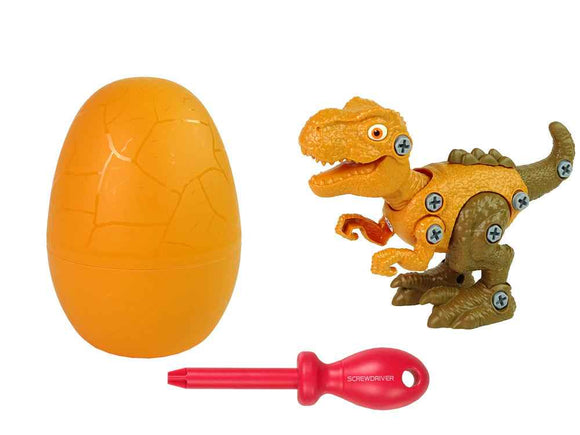 Ensemble de tournevis DIY Dinosaure Tyrannosaure Rex avec œuf Orange
