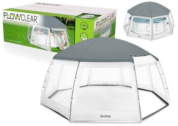 Gazebo Tent For Swimming Pool 600 x 600 x 295 cm Bestway 58612