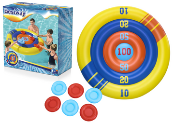 Bouclier d'arcade gonflable pour piscine frisbee 140 cm bestway 52566