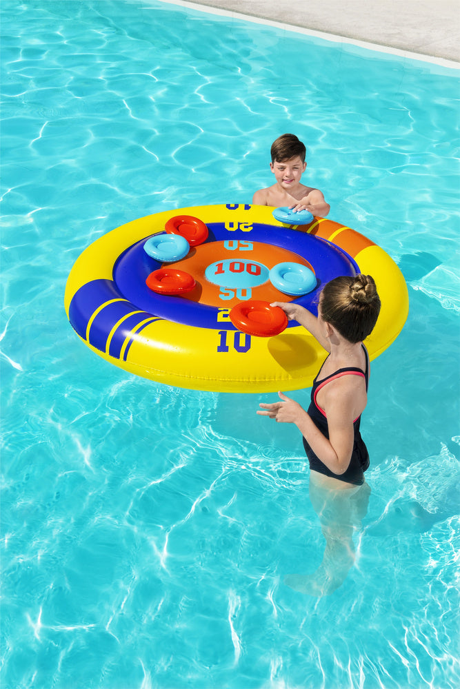 Bouclier d'arcade gonflable pour piscine frisbee 140 cm bestway 52566