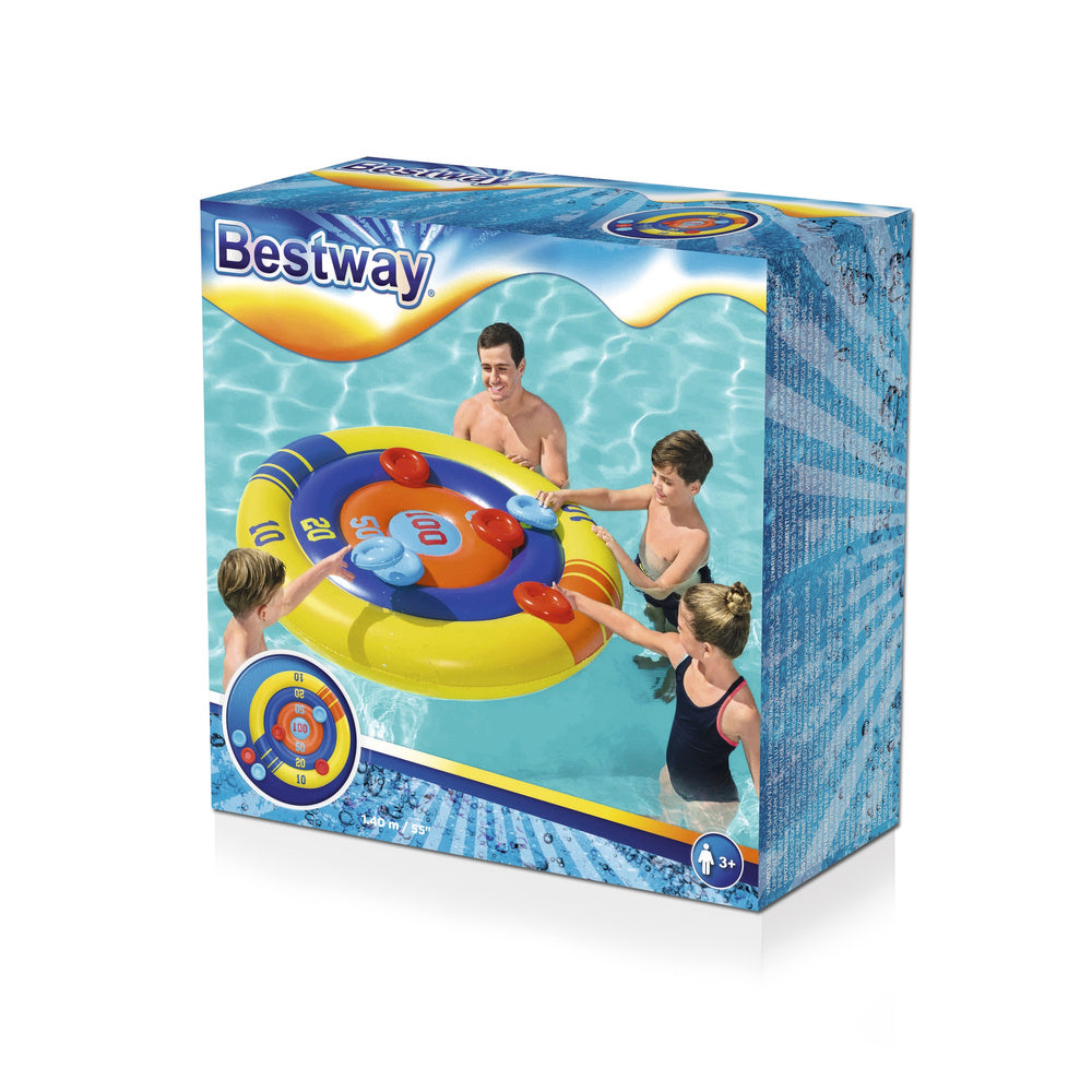 Bouclier d'arcade gonflable pour piscine frisbee 140 cm bestway 52566