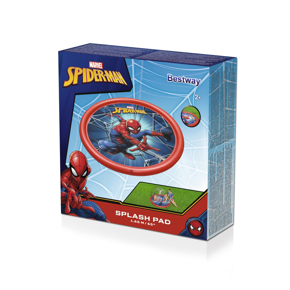 Tapis de pataugeoire gonflable avec fontaine spider-man 165 cm bestway 98792