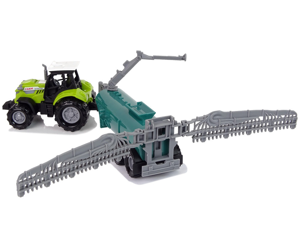 Tracteur agricole avec pulvérisateur farm sound green