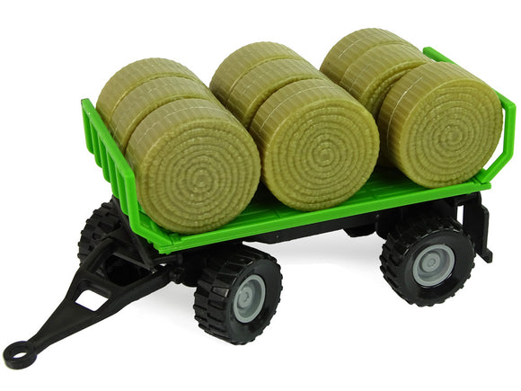 Tracteur avec remorque Bale Hay Sound Green