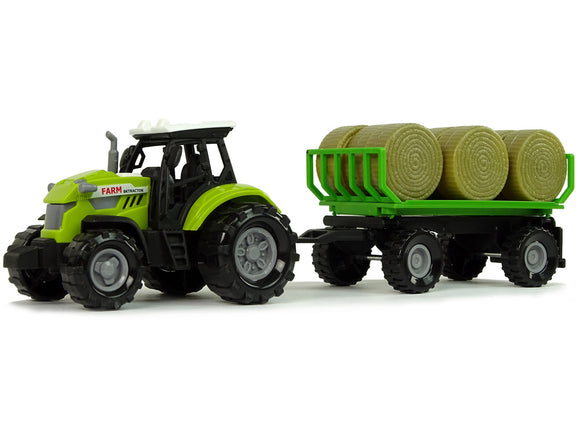 Tracteur avec remorque Bale Hay Sound Green