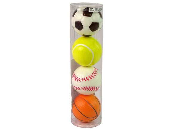 Lot de 4 balles souples pour le sport, le golf, le tennis, le football
