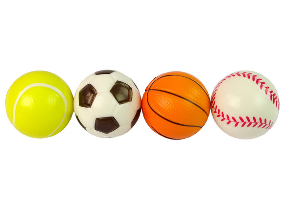 Lot de 4 balles souples pour le sport, le golf, le tennis, le football