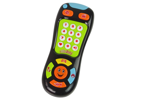 Interactive TV remote control for toddlers MUSICAL EDUCATIONAL PILOT