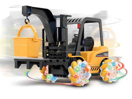 Remote Controlled Forklift Truck 360 Degree Rotation Luminous Wheels