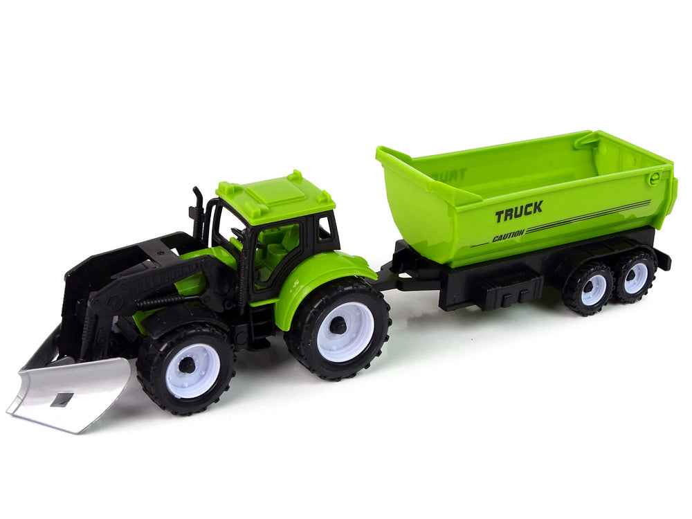 Ensemble de véhicules agricoles Tracteur Moissonneuse Citerne Semi-remorque