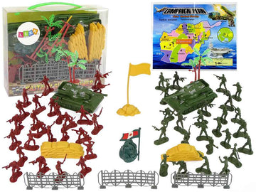 Grand ensemble militaire de soldats et de chars