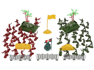 Grand ensemble militaire de soldats et de chars