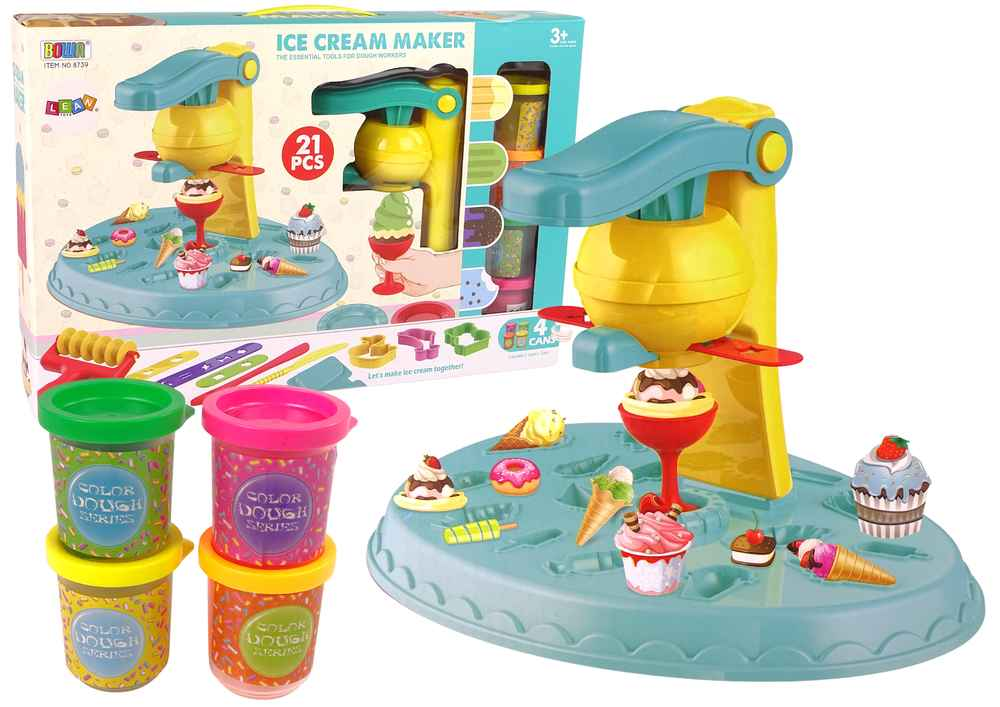 Ensemble de fabrication de glaces et de desserts 21 pièces pour glacier