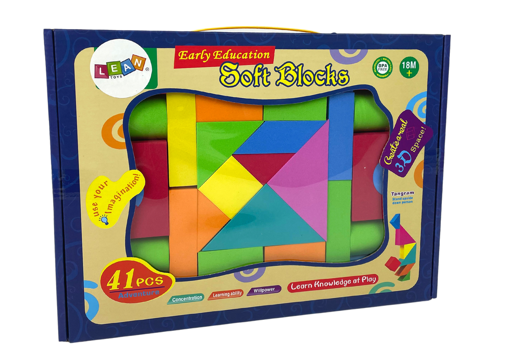 Blocs de construction en mousse de 41 pièces pour enfants