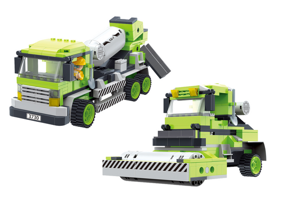 Large Concrete Roller 369 Piece Construction Brick Set