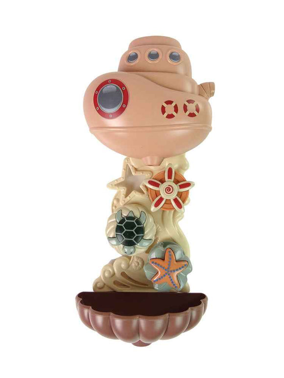 Ensemble de bain cascade et animaux marins