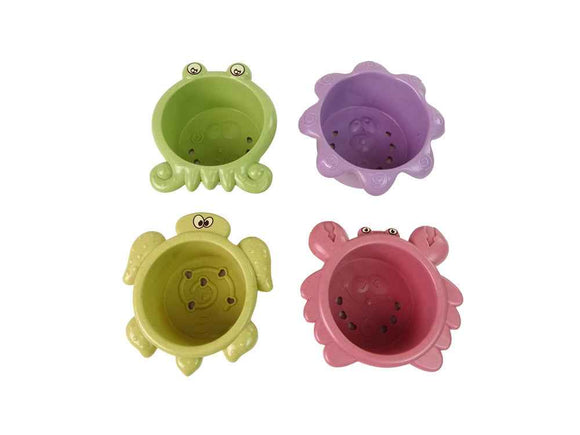 Ensemble de bain cascade et animaux marins