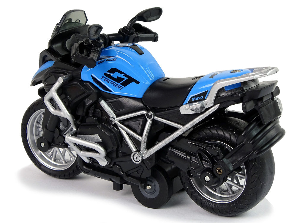 Moto gt bleue 1:14 drive son et lumières rétroéclairés