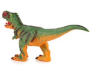 Grande figurine de dinosaure Tyrannosaurus Rex vert et orange, 60 cm de long