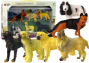 Ensemble de 6 figurines Chiens de race pure Chien célèbre du monde