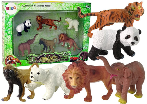 Lot de 6 figurines d'animaux sauvages animaux du monde